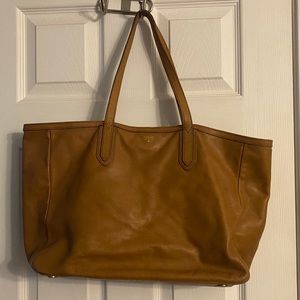 Fossil Leather Tote Bag